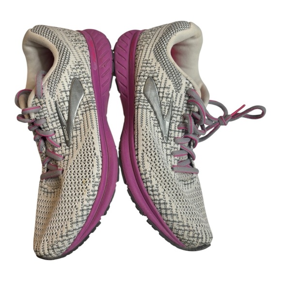 Brooks Revel 3 Sneakers Gray and Purple Women’s Size 7 Running Shoes - Picture 10 of 16